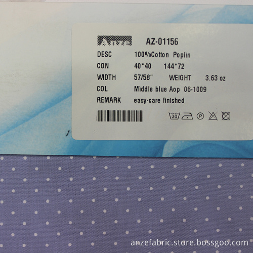 combed custom printed 100 cotton poplin fabric